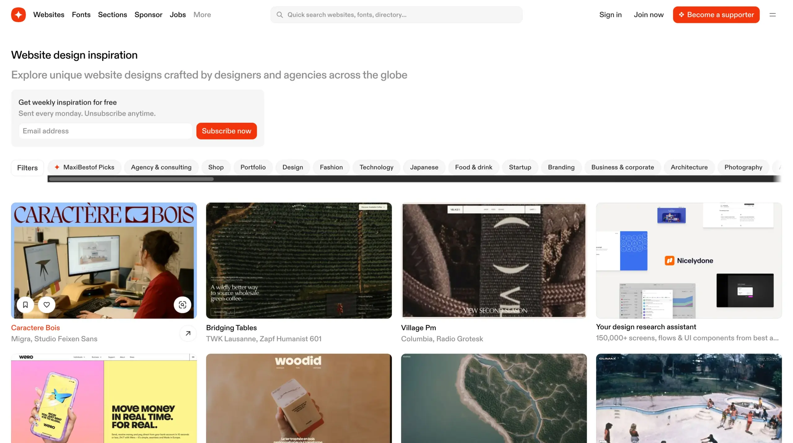 Screenshot of maxibestof.one